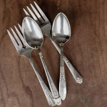 Vintage Serving Fork and Spoon