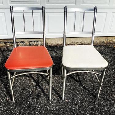 Pair of Art Deco Aluminum Warren McArthur Dining Chairs 1930&#8217;s