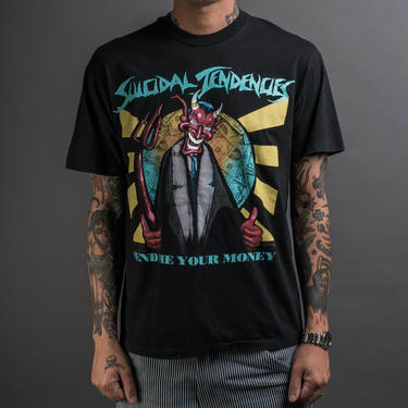 Vintage 1990 Suicidal Tendencies Send Me Your Money T-Shirt 