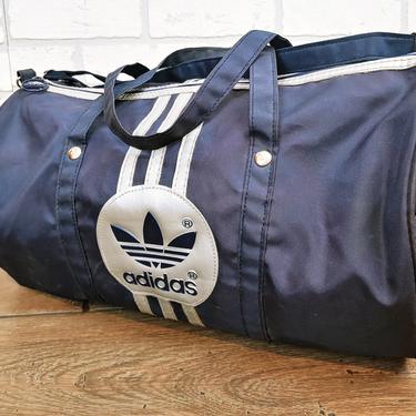 Navy and Grey Adidas Spa Gym Sports Bag Carry On Travel Bag 
