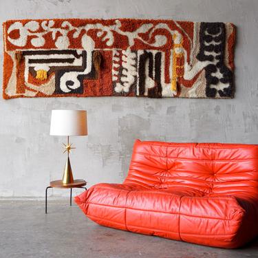 Vintage Oversized Abstract Tapestry 