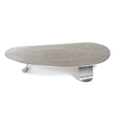 WYETH Chrysalis Table No 1. in Natural Grain Stainless Steel