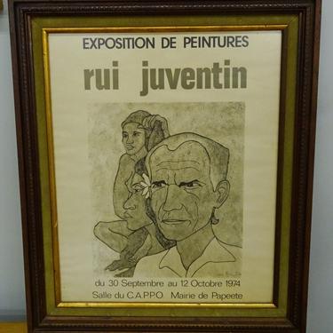 Rui Jeventin framed poster 