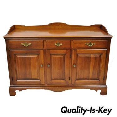 Vintage Statton Trutype Solid Cherry Wood American Colonial Buffet Sideboard