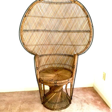 Vintage Rattan Fan Chair 