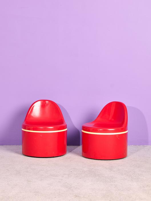 Molded Plastic Chairs by Peter Pepper