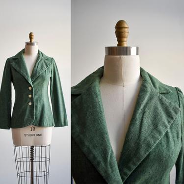 Vintage Green 40s Style Blazer 