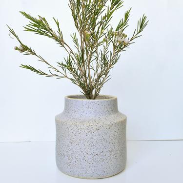 Purple speckled Handmade Vase 