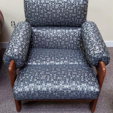 Item #MA27 Vintage Teak Framed &amp; Upholstered Reclining Chair c.1960