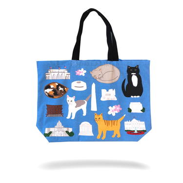 Large Tote Bag  DC Kitty Cats