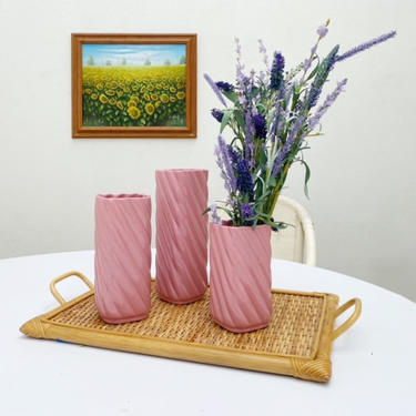 Pink 80s Vases Trio