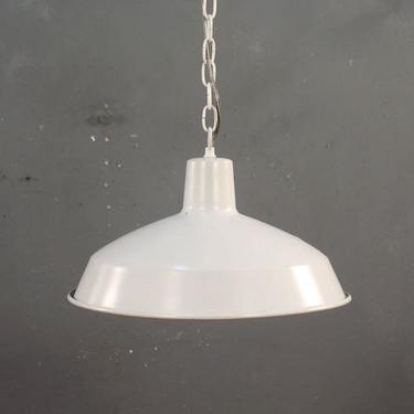 Industrial White Pendant Swag Lamp