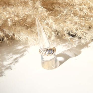 Vintage Sterling Silver Croissant Rings | THE SILVER COLLECTION 