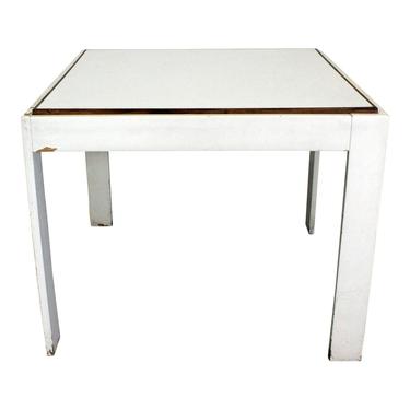 Mid-Century Danish Modern Knoll Style White Game Table 