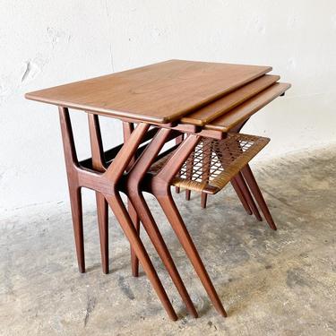 Johannes Andersen Nesting Tables Danish Modern 