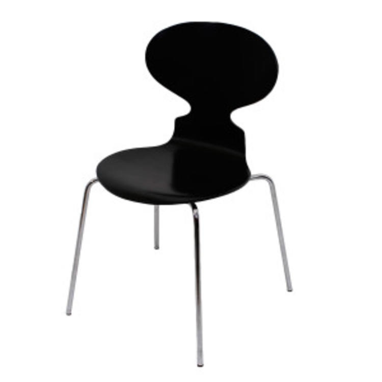 Arne Jacobsen c. 1975 Fritz Hansen Black Ant Chair