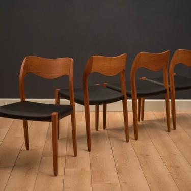 Set of Four Danish Teak Niels Moller Dining Chairs 