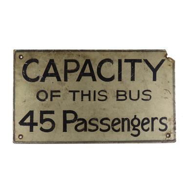 1940’s Bus Sign