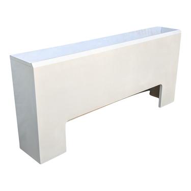COMING SOON - 1980s Vintage Lane Postmodern White Lacquered Queen Sized Headboard