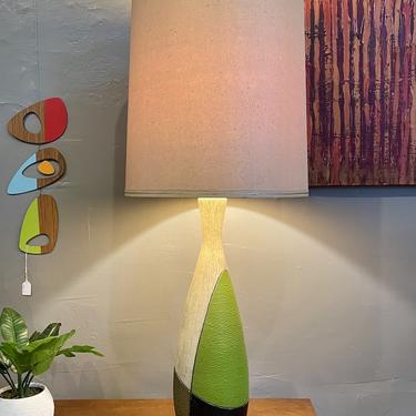 Large Mid Century Multi-Color Table Lamp