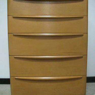 HEYWOOD WAKEFIELD ENCORE CHAMPAGNE TALL DRESSER mid century chest of drawers