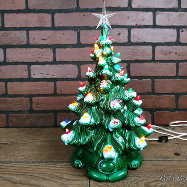 Vintage 16&amp;quot; Atlantic Mold Ceramic Christmas Tree 