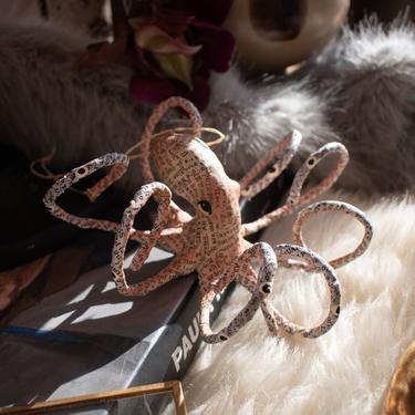 Paper Mache Octopus Ornament