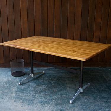 1960s Vintage Herman Miller Work Desk Dining Table Industrial Mid-Century Modern 