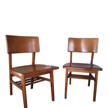 VINTAGE  Mid Century Modern Desk Chairs  Danish Style Made by GUNLOCKE// Shipping Included 