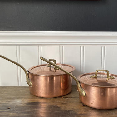 French Copper Pot Saucepan 