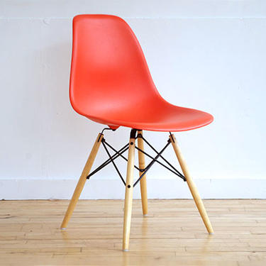 Herman Miller Orange Fiberglass Chair