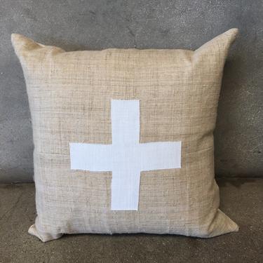 Swiss Cross Designer Pillow