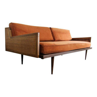 Mid Century Modern Danish Modern Walnut Daybed Sofa 