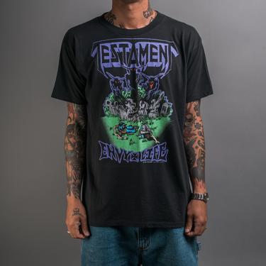 Vintage 1990 Testament Envy Life Tour T-Shirt 