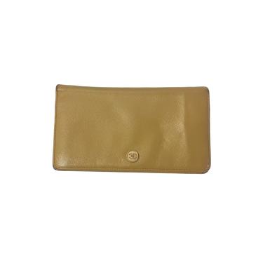 Chanel Beige Long Flap Wallet