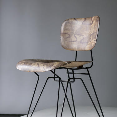 Mid-century Modern Fiberglass Side Chair Designed by Hobart Wells for Lensol-Wells Company - American c. 1951 