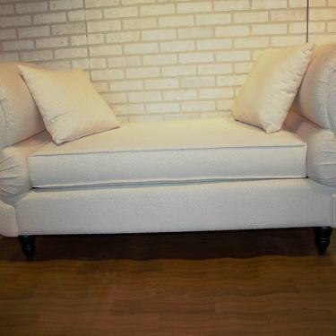 Vintage Regency Style Rolled Arms Bench