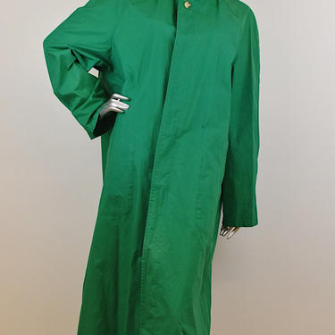 1990’s Vintage Polo Ralph Lauren Kelly Green Trench Coat 