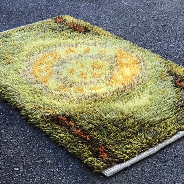 Free Shipping Within US - Vintage Shaggy Hand Woven Knitted Rug Runner 