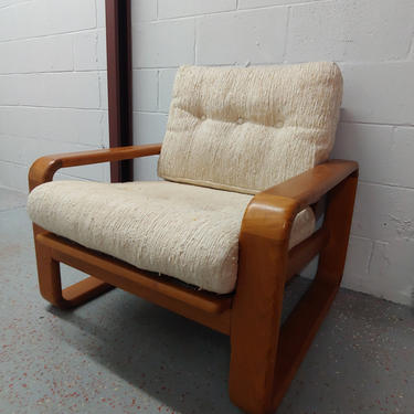 Vintage Modern Scan Thai Teak Lounge Chair 