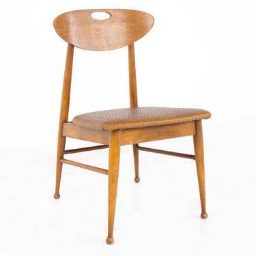 Mainline by Hooker Mid Century Walnut Desk Dining Chair - mcm 