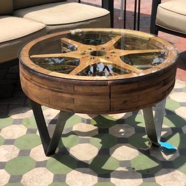 One of a Kind Custom Handmade Wheel Mold Coffee Table