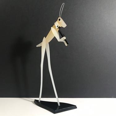 Acrylic Fiddler Pop Art Sculpture Mid Century Modern 