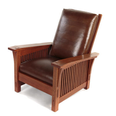 L & G Stickley Oak Morris Chair