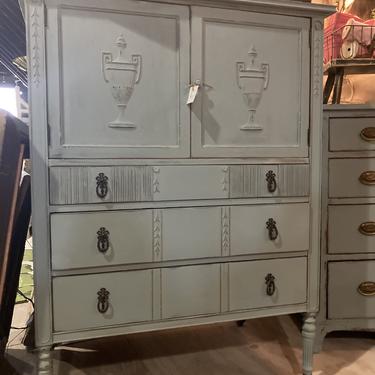 Turquoise Wardrobe/Chest of Drawers