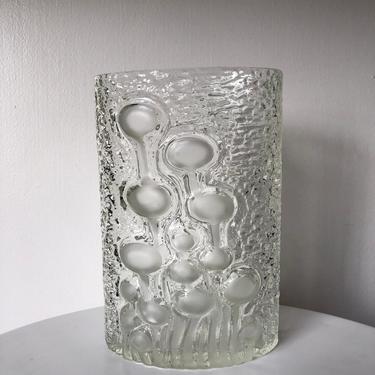 Oiva Toikka's Flora Pattern Glass Vase for Iittala 