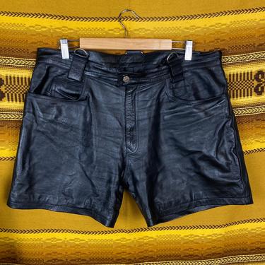 Men’s Leather “Bondage” Shorts 