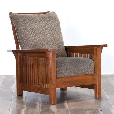 Large Craftsman Mission Style Recliner Armchair 
