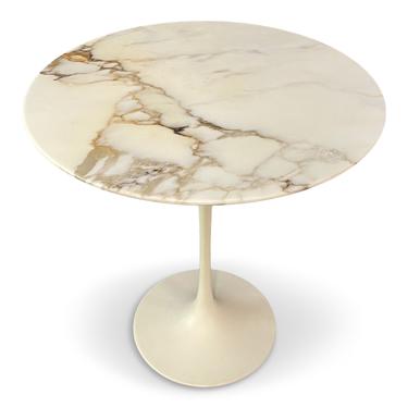 1960s Marble Top Side Table by Eero Saarinen for Knoll