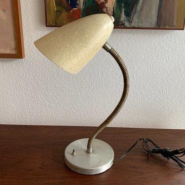 1950s Fiberglass gooseneck lamp